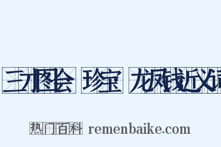 三才图会·珍宝·龙凤钱近义词是什么意思的图片